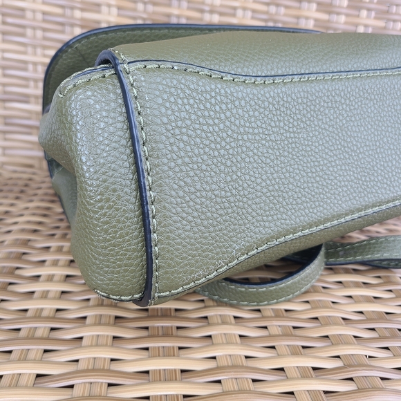 Marc Jacobs Mini Boho Grind Green Leather Shoulder Crossbody Bag Gold Hardware - Picture 10 of 16